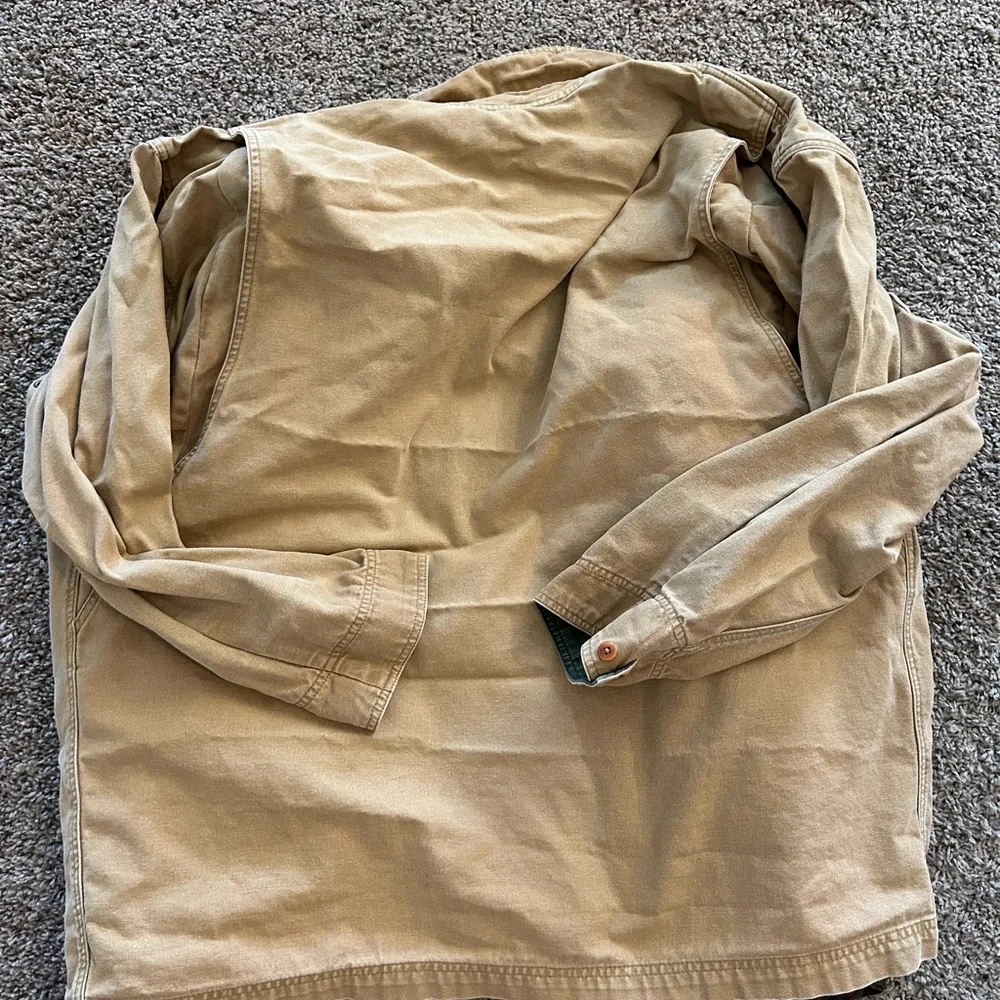 Vintage LL Bean Wool Lined Work Jacket Size XL Chore Coat Canvas Carhartt Style - Picture 8 of 8